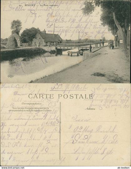 CPA Beuvry Le Pont tournant 1913