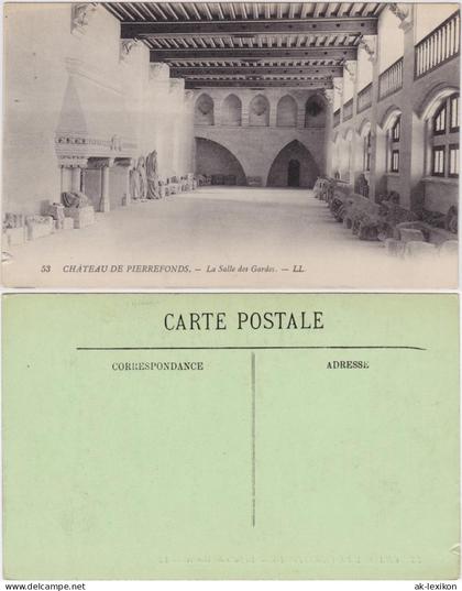 CPA Pierrefonds Chateau de Pierrefonds - La Salle des Gardes 1913