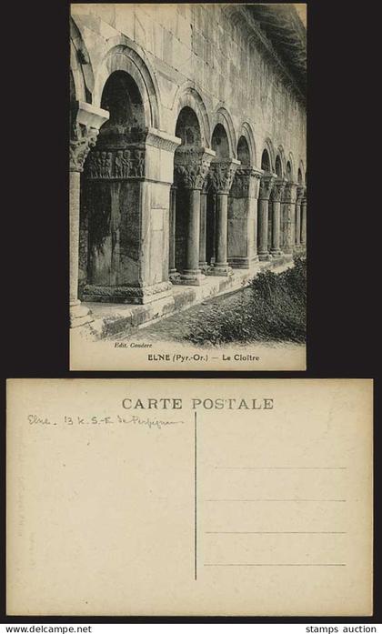 France ELNE Pyr.-Or. Le Cloistre Cloister Old Postcard
