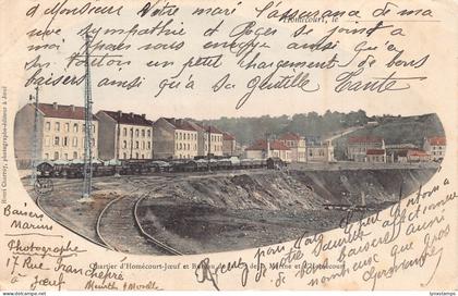 France Homecourt Quartier d'Homecourt Joeuf et Bureau Railway postcard B751