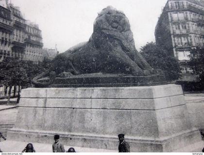 1903 LION DE BELFORT [75] Paris  Autres monuments, édifices-CPA-Carte postale Précurseur CAD à double couronne Paris XVI