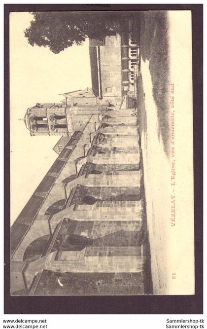 Ansichtskarte Frankreich Vezelay nach Paris