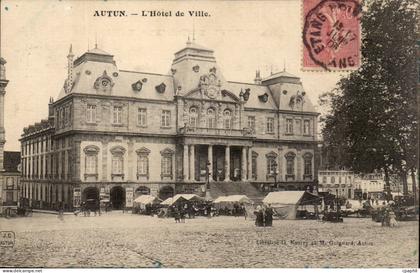 Autun CPA hotel de ville
