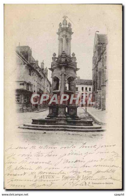 CPA Autun Fontaine St Lazare