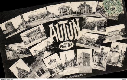 CPA Souvenir Autun
