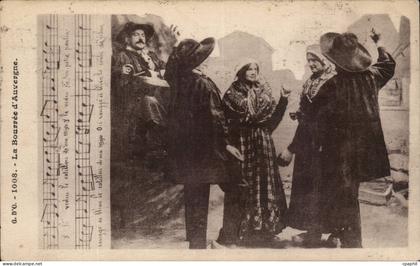 Auvergne - Folkore - Costumes - La bourree - Danse Musique