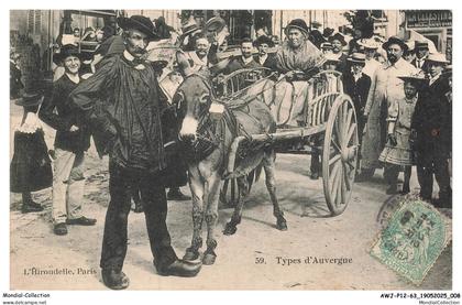 AWJP12-0921-63 - AUVERGNE - types d'auvergne