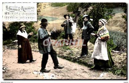 CPA Types D Auvergne La Bourree Folklore Costume