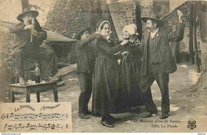 Carte Postale Ancienne - France - Auvergne - Bourrée d'auvergne - la finale - Animée - Folklore Scènes et Types - CPA -