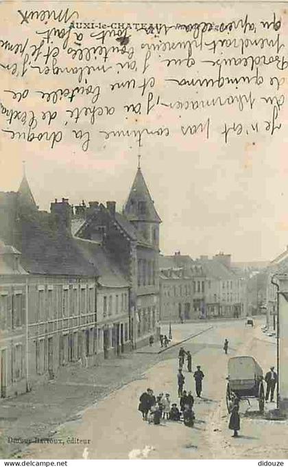 62 - Auxi le Château - Rue de l'Eglise - Animé - Ecrite en 1916 - CPA - Voir Scans Recto-Verso