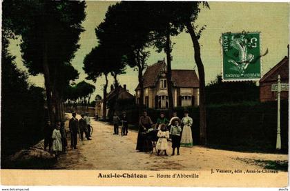 CPA AUXI-le-CHATEAU - Route d'Abbeville (220305)