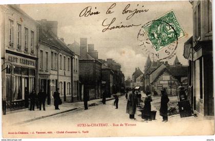 CPA AUXI-le-CHATEAU - Rue de Wavans (220303)