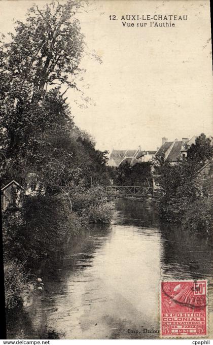 CPA Auxi Le Chateau Vue Sur I'Authie