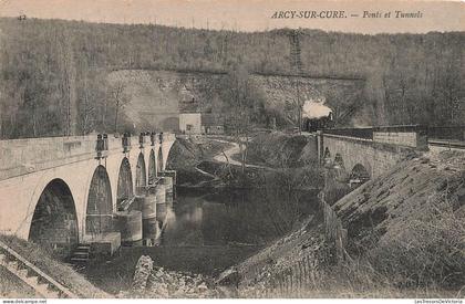 [-10%] FRANCE - Arcy sur Cure - Ponts et tunnels - Carte Postale Ancienne