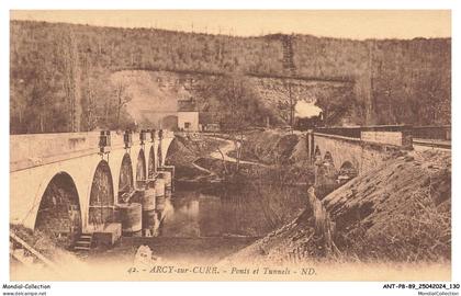 ANTP8-0688-89 - ARCY-SUR-CURE - Ponts et tunnels