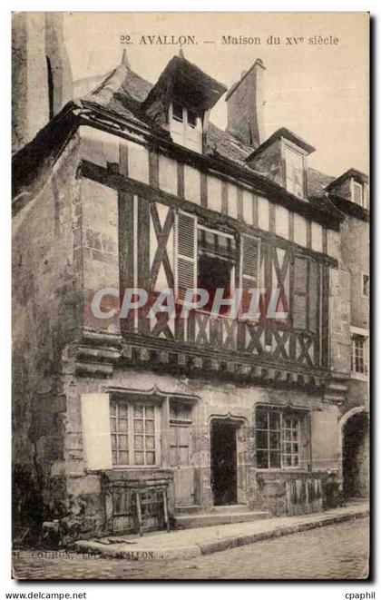 CPA Avallon Maison du 15eme
