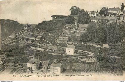 CPA Avallon vue prise des Chaumes