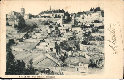 (Yonne) Avallon-Vue prise des Channes-CPA