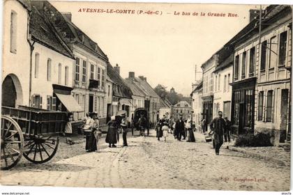 CPA Avesnes-le-Comte - Le bas de la Grande Rue (220181)