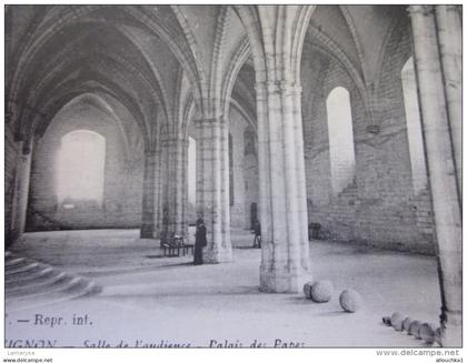 CPA =>AVIGNON SALLE DE L'AUDIENCE LE PALAIS DES PAPES =>Carte Postale>Europe > France > [84] Vaucluse > Autres Communes