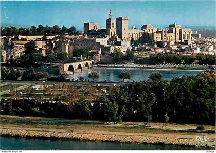 84 - Avignon - Le Pont Saint Bénézet le Petit Palais et le Palais des Papes vus de la Tour Philippe Le Bel - Carte Neuve