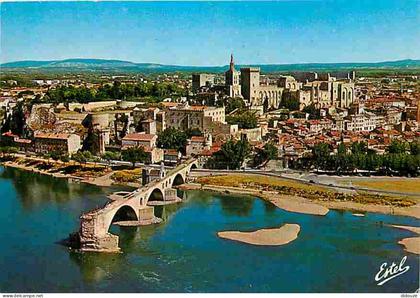 84 - Avignon - Le Rhone et les ruines du Pont Saint Bénézet - Rocher des Doms - Notre Dame des Doms - Le Palais des Pape