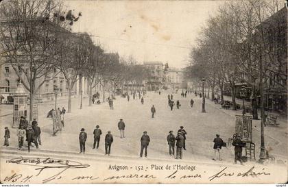CPA Avignon Place de l'horloge