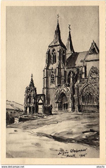 CPA AVIOTH - Église et la recevresse d'apres un dessin de J. Weismann (104655)