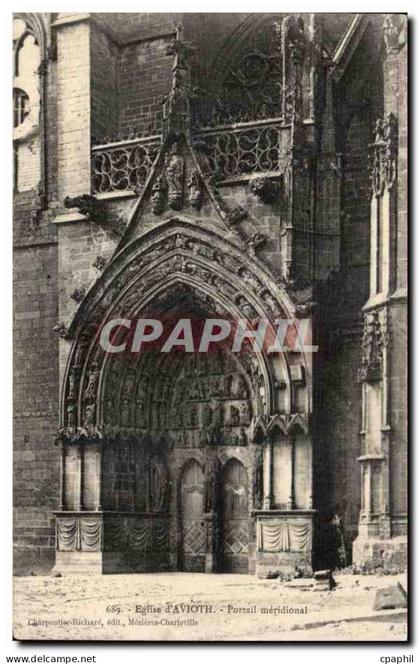 CPA Eglise d avioth Portail meridional