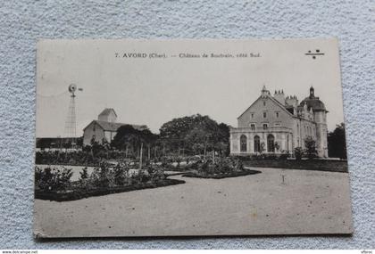 Cpa 1933, Avord, château de Soutrain, côté sud, Cher 18