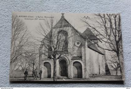 Cpa 1933, Avord, l'église, monument historique, Cher 18
