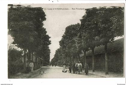 CPA - Carte postale - France-Avord - Camp Rue principale 1919  VM31456