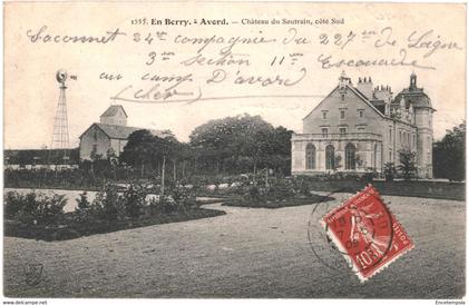CPA-Carte Postale  France Avord Château du Soutrain Côté Sud  1909  VM53557ok