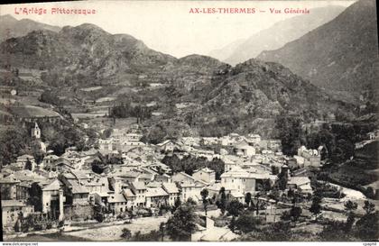 CPA Ax Les Thermes Vue Generale