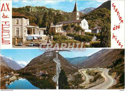 CPM Ax les Thermes Station ete hiver