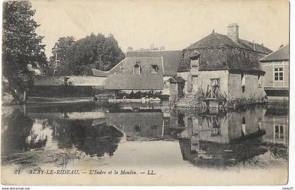 Azay-le-Rideau - L'Indre et le Moulin
