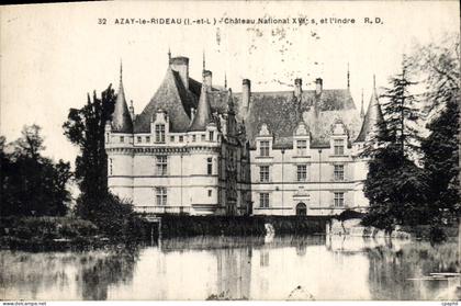 CPA Azay le Rideau Chateau National