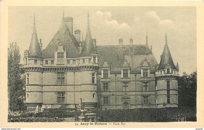 CPA Azay-le-Rideau - Face  Est