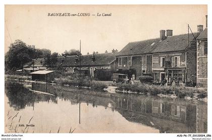 AUDP6-0390-77 - BAGNEAUX-SUR-LOING - le canal
