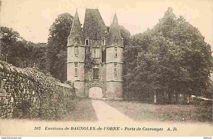 Carte Postale Ancienne - 61 - Bagnoles de l'Orne - Porte de Carrouges aux environs de Bagnoles de l'Orne - Correspondanc