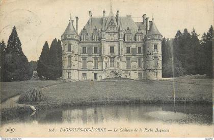 CPA Bagnoles de l'Orne Le Chateau de la Roche Bagnoles