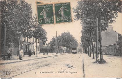 BAGNOLET (93) - entrée de Bagnolet - tramway
