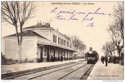 30 - BAGNOLS SUR CEZE - La Gare
