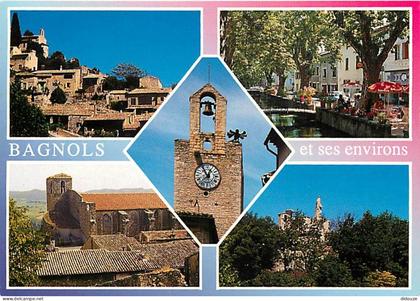 Carte Postale - 30 - Bagnols sur Cèze - et ses environs - Multivues - Flamme Postale de Bagnols sur Cèze - CPM - Voir Sc