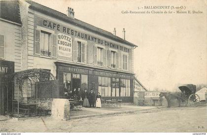 BALLANCOURT sur ESSONNE-café restaurant du chemin de fer-maison E.Duclos