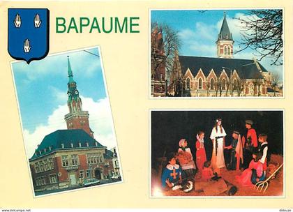62 - Bapaume - Multivues - Son et lumière en juin - Blasons - Flamme Postale de Bapaume - CPM - Voir Scans Recto-Verso