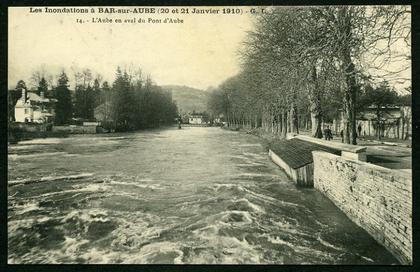 10 - BAR-SUR-AUBE - Les Inondations à Bar-Sur-Aube (20 et 21 Janvier 1910)
