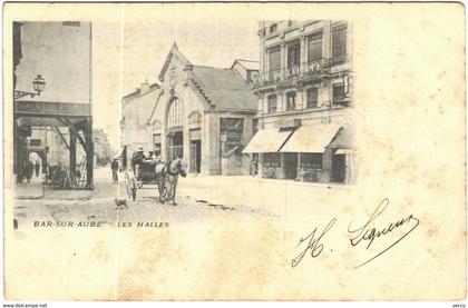 Carte Postale Ancienne de BAR SUR AUBE-Les Halles