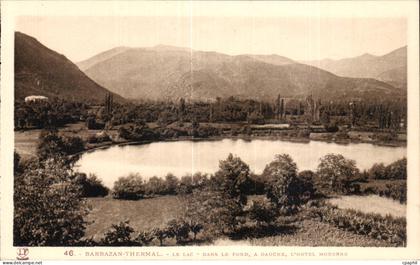 CPA Barbazan Thermal Le lac Dans le fond a gauche l'hotel moderne