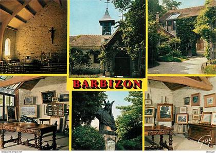 77 - Barbizon - Multivues - Flamme Postale de Barbizon - CPM - Voir Scans Recto-Verso